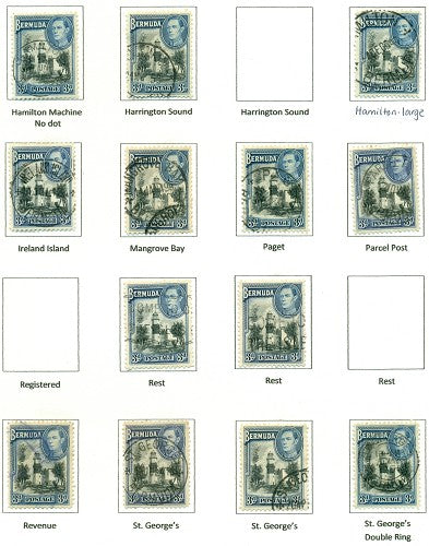 KGV & KGVI Cancels 1938 KGVI Definitive KGX 09A