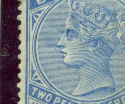 Queen Victoria Flaws Shade lines missing SG-27a QVF 32