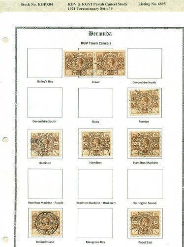 KGV & KGVI Cancels 1921 Tercentenary KGX 04