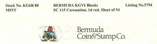 Block of KGVI KG6B 80