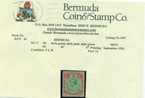 10/- 4th printing Aug 1926 - FLH