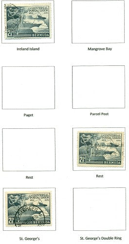 KGV & KGVI Cancels 1940s-1950s KGVI Commemoratives KGX 12A