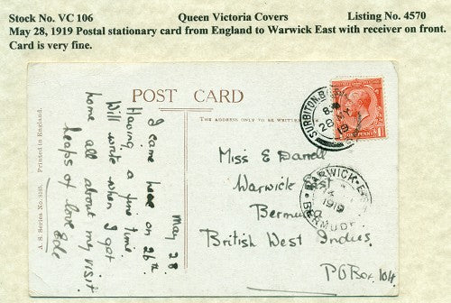 Queen Victoria Card 1919-106