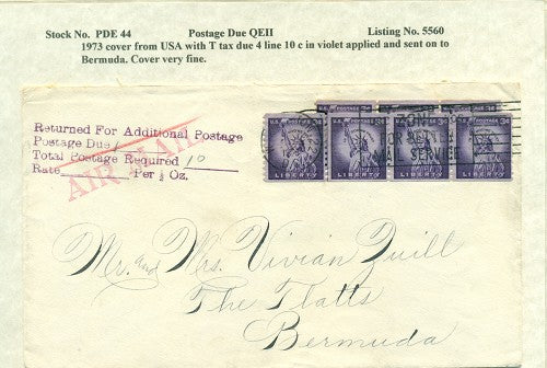 Postage Due QEII PDQ 44