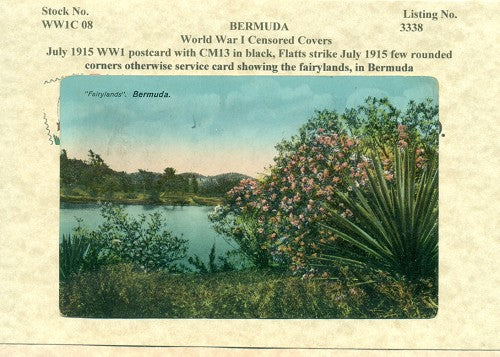July 1915 postcard Flatt's strike