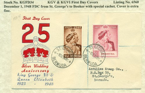 FDC 12/1/1948 KG6C 34
