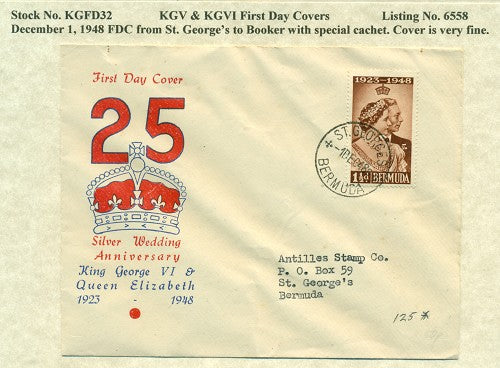 KGV & KGVI FDC Covers 12/1/1948 KG6C 32