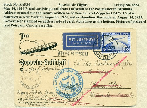 Special Air Flights 5/16/1929 SAF 34
