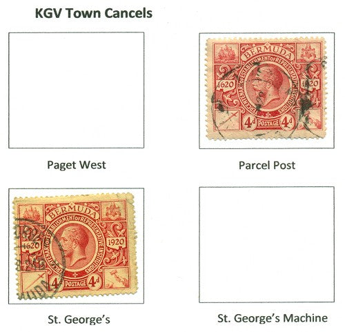 KGV & KGVI Cancels 1921 Tercentenary KGX 04A