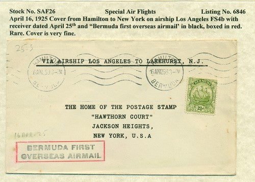 Special Air Flights 4/16/1925 SAF 26