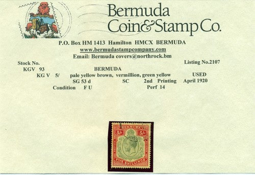 5/- Second printing April 1920