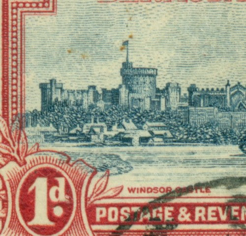 KGV & KGVI Flaws, Red birds around flag -KGF68