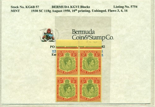 Block of KGVI KG6B 57