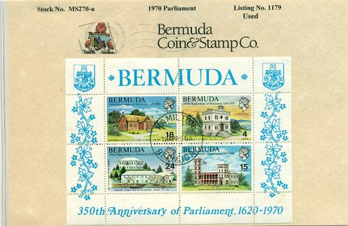 Souvenier sheet - Parliament - used