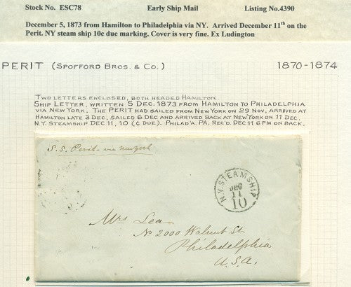 Early Ship Cover -78