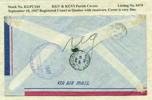 KGV & KGVI Parish Covers Crawl September 10, 1947 KGPC 144
