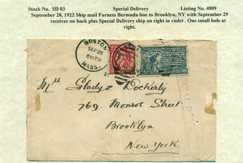 Special Delivery, September 28, 1922