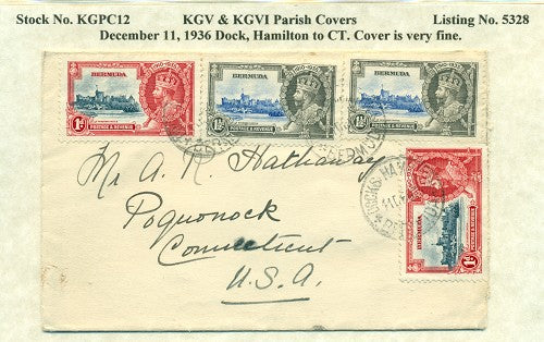 KGV & KGVI Parish Covers Docks, Hamilton December 11, 1936