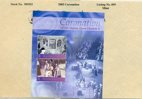 Souvenier sheet - Coronation
