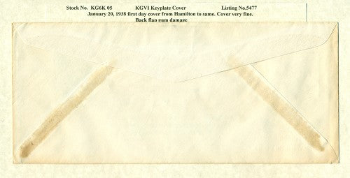 KGV & KGVI Keyplate Covers KG6K 05