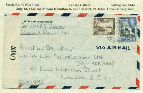 Censor Label PC90 WW2CL 65
