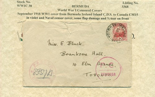 September 1918 Bermuda Ireland Island