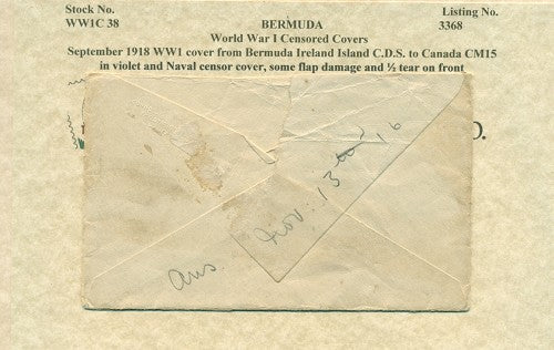 September 1918 Bermuda Ireland Island