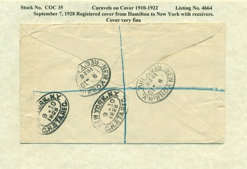 Caravels on Cover 1910-22, 35