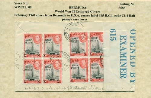 Censor Label BC1 615 HALF PENNY