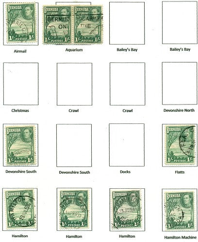 KGV & KGVI Cancels 1938 KGV Definitive KGX 09B