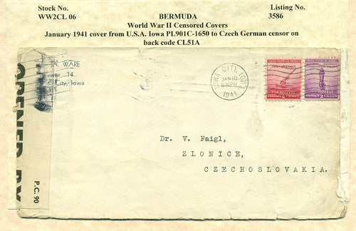 Censor Label PC90 CZECH GERMAN