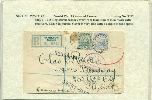 WW1 CENSOR COVER