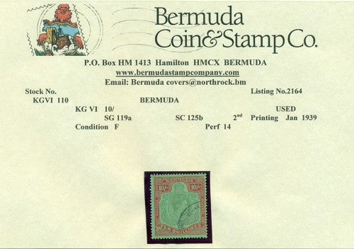 10/- Second printing Jan 1939