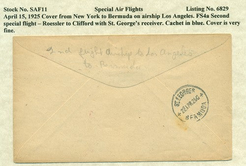 Special Air Flights 4/15/1925 SAF 11