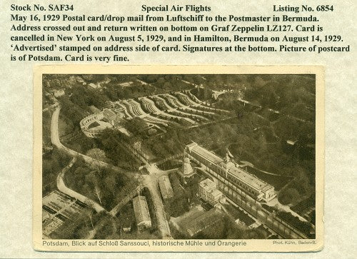 Special Air Flights 5/16/1929 SAF 34