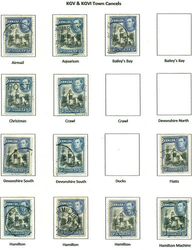 KGV & KGVI Cancels 1938 KGVI Definitive KGX 09A