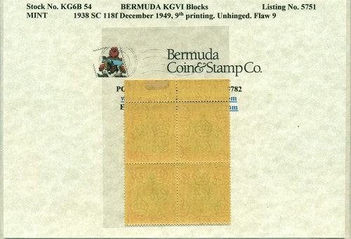 Block of KGVI KG6B 54