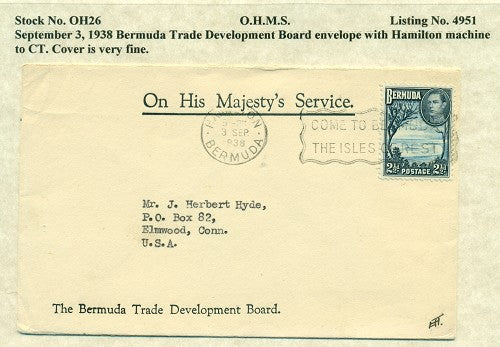OHMS BDA Trade Development Board September 3, 1938