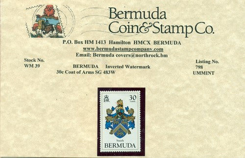 30c Coat of arms sg 483w