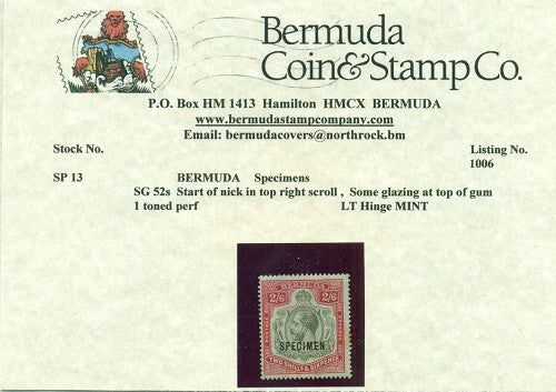 KG5 SG 52S Keyplate Specimen Error