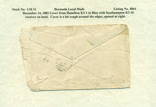 Local mail December 14, 1882