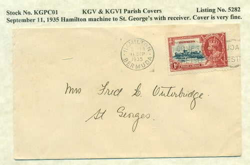 KGV & KGVI Parish Covers Hamilton September 11, 1935