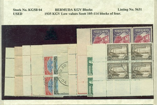 Block of KGV Low Values Used KG5B 04