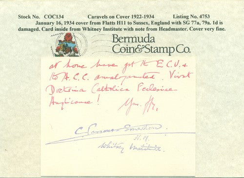 Caravels on Cover 1910-22, 134