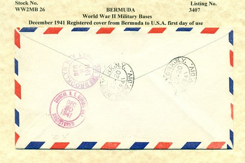 Cover from Bermuda REGISTERED