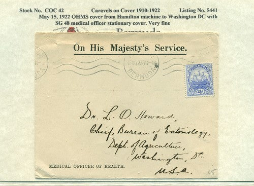 Caravels on Cover 1910-22 COC42
