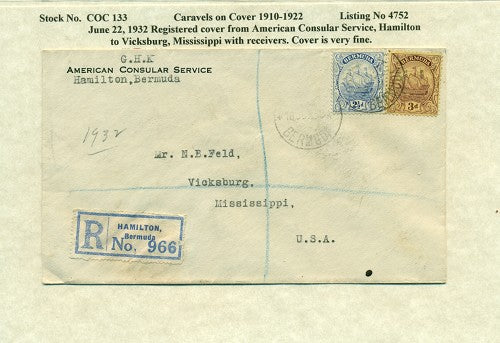 Caravels on Cover 1910-22, 133