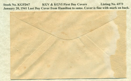 FDC 1/20/1941 KG6C 47