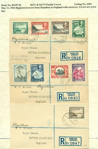 KGV & KGVI Parish Covers Hamilton May 11, 1936 KGPC 43