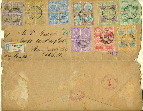 December 30, 1910 Registered Cover to New York VBC01